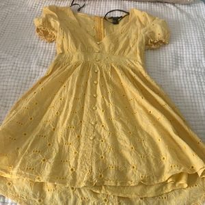 Forever 21 yellow dress mini size s